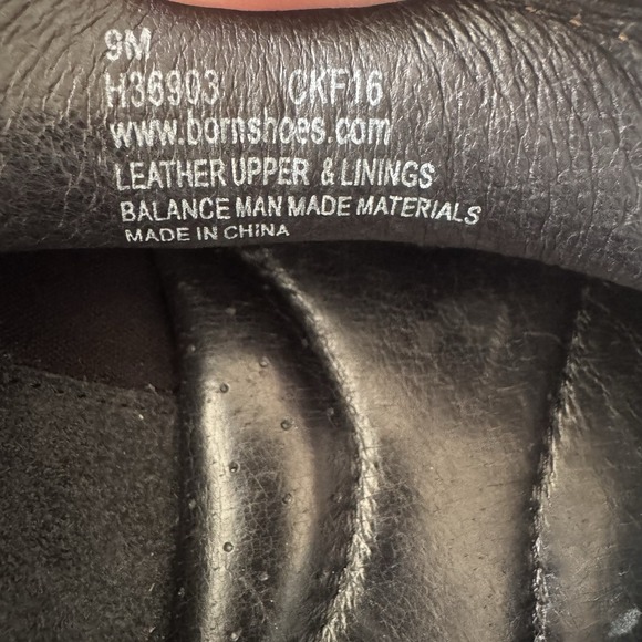 Born Mens Size 9M Black Leather Simon III Slip On Loafer Casual Shoe - Picture 14 of 16